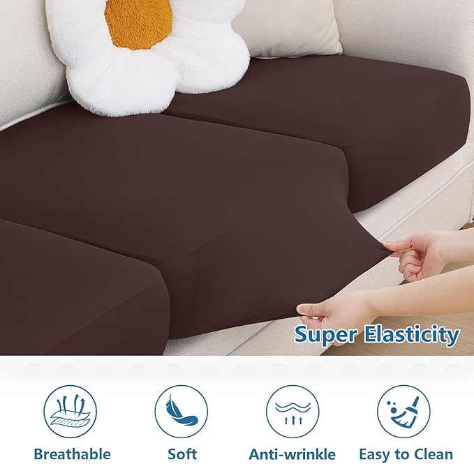 Milk Silk Couch Cushion Covers, Sofa Covers - Image 5