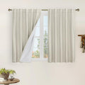 Stone 100% Blackout Short Linen Curtains by LAMIT