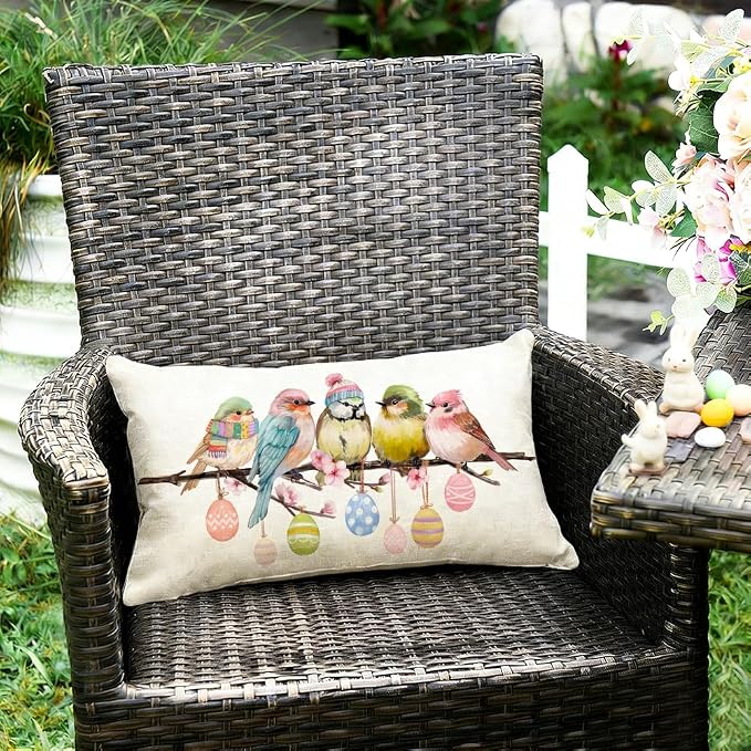 RABUSOFA Easter Pillow Covers 12x20 inch Easter Decorations - Image 5