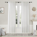 Off White Linen Curtains 80 inches Long by Nanspring