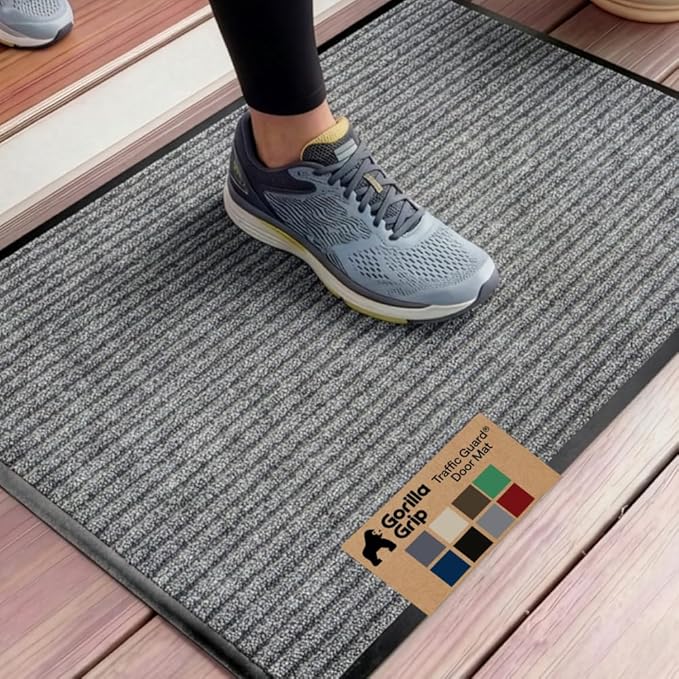 GORILLA GRIP Waterproof Traffic Guard Door Mat, Indoor Outdoor Durable Entryway by Unknown