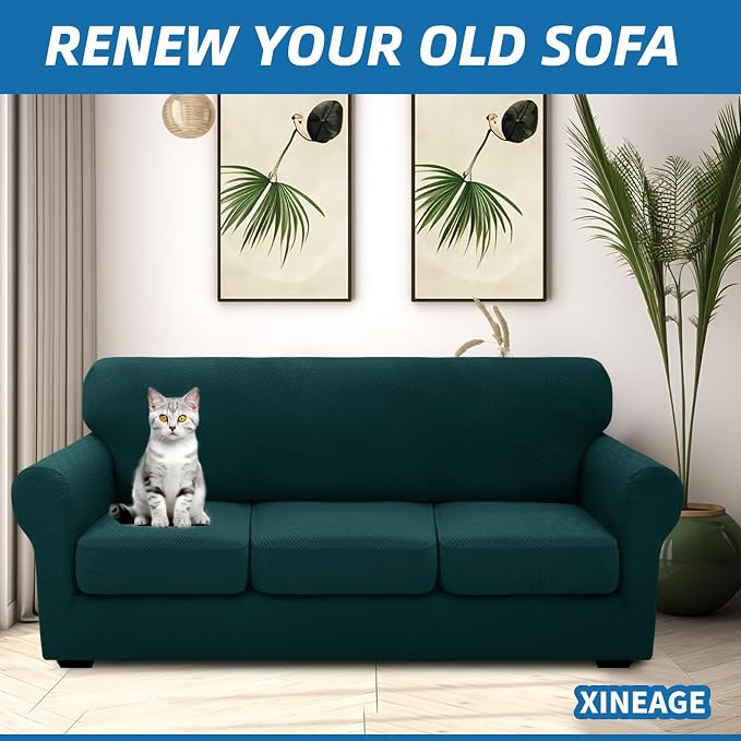 XINEAGE 2026 New 4 Pieces Extra Large Couch Covers - Image 4