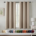 MIULEE Blackout Curtains for Bedroom 2 Panels 40 x 45 Inch Long Taupe | Thermal by MIULEE