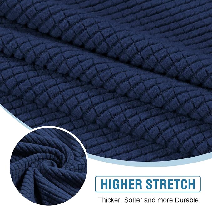 H.VERSAILTEX Sectional Couch Covers 3 Pieces Sofa Seat Cushion Covers L Shape - Image 4