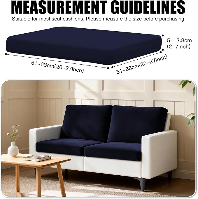 4Pcs Outdoor Cushion Covers, Patio Cushion Covers | Replacement, Stretch - Image 2