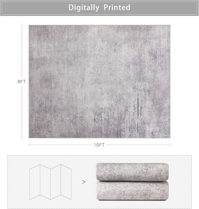 8x10 Washable Area Rugs for Living Room, Dining Room, Playroom - Image 2