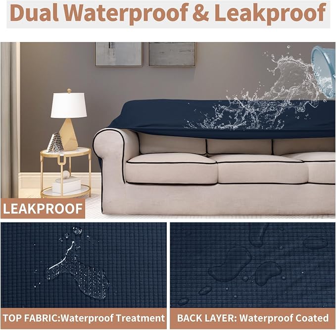 Easy-Going 100% Waterproof Oversized Loveseat Cover, Couch Cover - Image 3