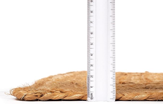 Hausattire Jute Braided Runner Rug, 2x6 ft | 100% natural jute, hand woven - Image 3