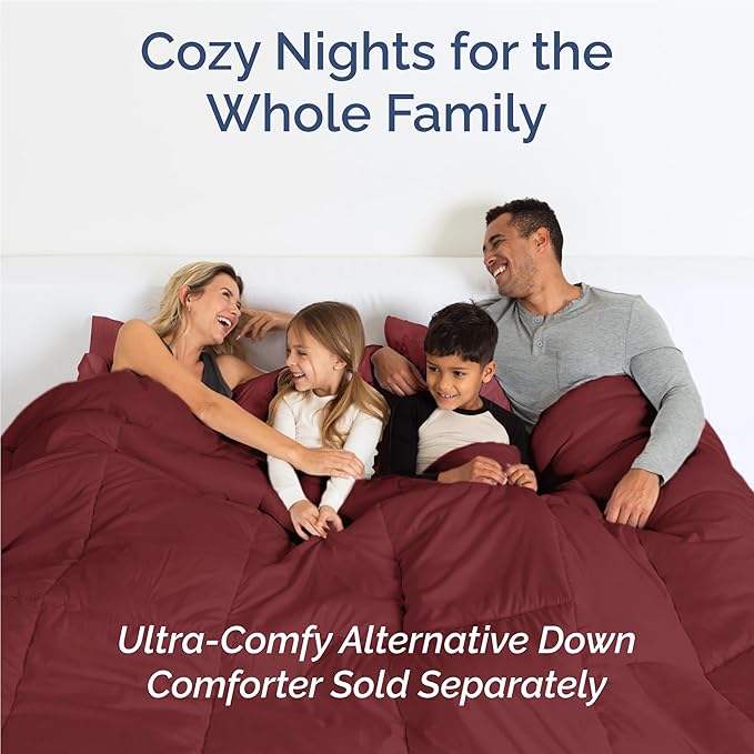 Twin XL 4 Piece Sheet Set - Comfy Breathable & Cooling - Ultra-Soft Hotel Luxury Bedding Set w/ 8-16 Inch Deep Pockets - 1 Flat & 1 Fitted Sheet & 2 Pillowcases - Wrinkle Free & Easy Care - Burgundy