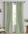 Faux Linen Total Blackout Curtains by 100BlackoutShield