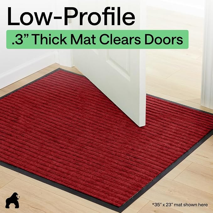 GORILLA GRIP Waterproof Traffic Guard Door Mat, Indoor Outdoor Heavy Duty - Image 9