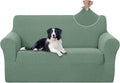 U-NICE HOME Loveseat Cover Stretch Couch Cover Sofa Slipcover, Cyan | 2 Cushion by U-NICEHOME