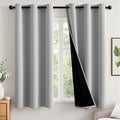 MIULEE Light Grey 100% Blackout Curtains by MIULEE