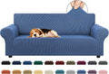 Stretch Couch Covers for Sofa, 3 Cushion Couch Slipcover, Riverside | 1-Piece by KEKUOU