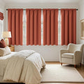 MIULEE 4 Panels Set Burnt Orange Blackout Curtains 63 Inch Length Bedroom | by MIULEE