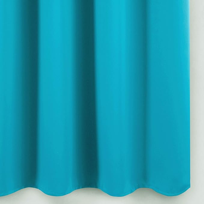 Blackout Curtains 66 x 95 inch/Teal Curtains Set of 2 Panels/Thermal Insulated - Image 9