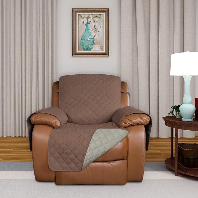 PureFit Reversible Recliner Chair Covers Couch Covers - Image 2