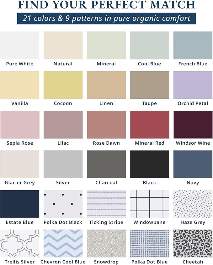 LANE LINEN 100% Organic Cotton Full Sheets Set, 4-Piece Pure Organic Cotton Percale Sheets, Long Staple Cotton Sheet, Ultra Soft Bedding Sheet, Breathable,Fits Mattress Upto 15" Deep - Natural