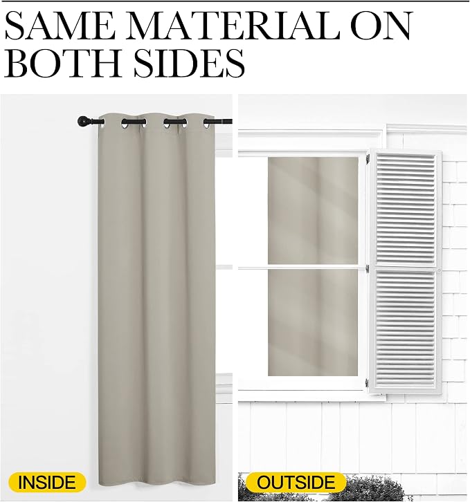 NICETOWN Kitchen Curtains for Decoration, Thermal Insulated Grommet Room - Image 5