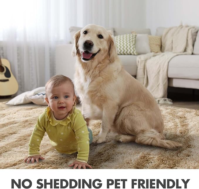 7x10 Ft Extra Large Shag Rugs for Living Room, Ultra Soft Fluffy Furry Area - Image 6