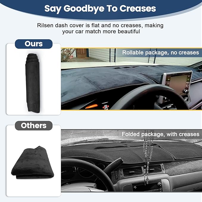 Dashboard Cover Mat Custom Fit for Hyundai Sonata 2011 2012 2013 2014 Dash Cover Nonslip Dash Mat Protector Sunshade No Glare Black