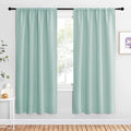 NICETOWN Blackout Curtains for Living Curtains, Aqua Blue, 1 Pair, 34-inch W x by NICETOWN