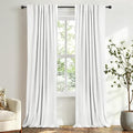 Faux Linen Total Blackout Curtains by 100BlackoutShield