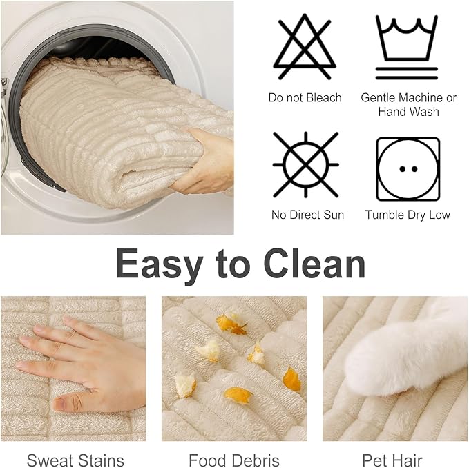 Couch Cover for Dogs, Washable Non Slip Plush Flannel Sofa Protector | Thick - Image 7