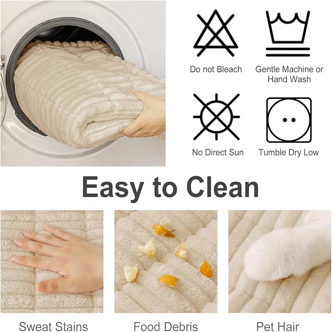 Couch Cover for Dogs, Washable Non Slip Plush Flannel Sofa Protector | Thick - Image 7