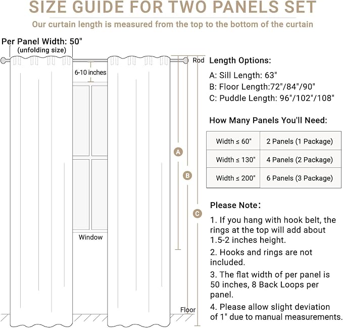 Faux Linen Total Blackout Curtains - Image 8