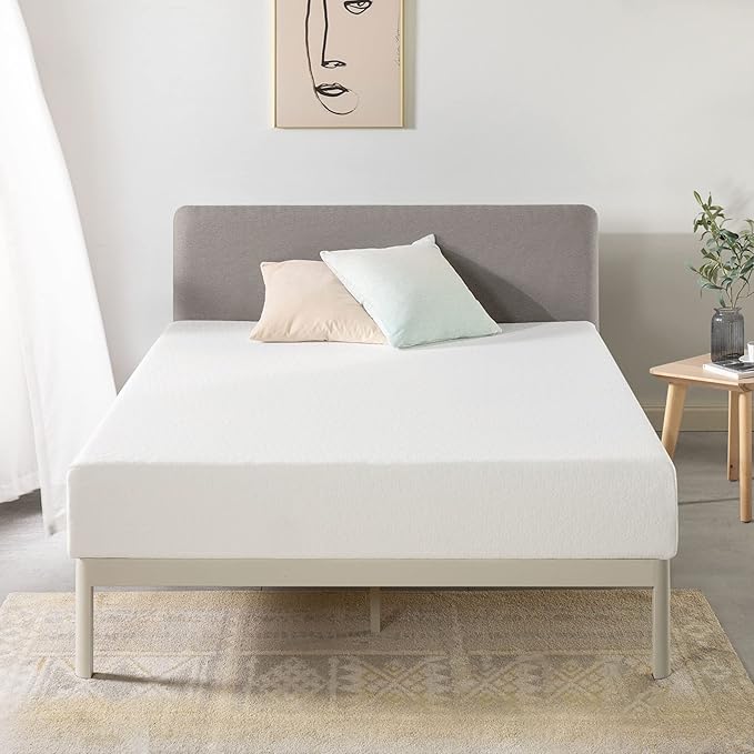 Best Price Mattress 10 inch Queen Mattress Bed-In-A-Box, Green Tea Memory Foam , White