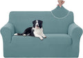 U-NICE HOME Loveseat Cover Stretch Couch Cover Sofa Slipcover, Light Blue | 2 by U-NICEHOME