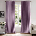 MIULEE Lavender Velvet Curtains 52x96 inches Luxury Blackout Curtains | Thermal by MIULEE
