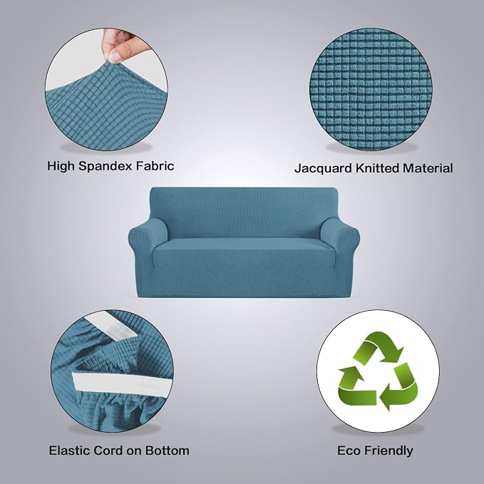 H.VERSAILTEX Stretch Sofa Covers 4 Seater Sofa Slipcovers - Image 4