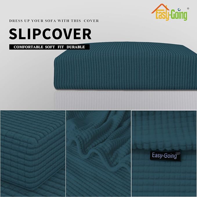 Easy-Going Stretch 1 Piece Couch Cushion Cover - Image 3