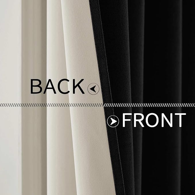 MIULEE 100% Blackout Linen Curtains - Image 6