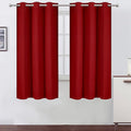 Red Blackout Curtains 42 x 63 Inch/Red Curtains Set of 2 Panels/Room Darkening by Lemomo