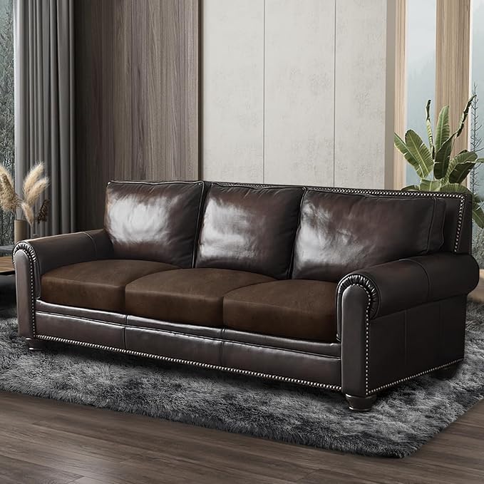 ANARACHON Leather Look Couch Cushion Covers Sofa Seat Slipcovers Sets Couches - Image 9