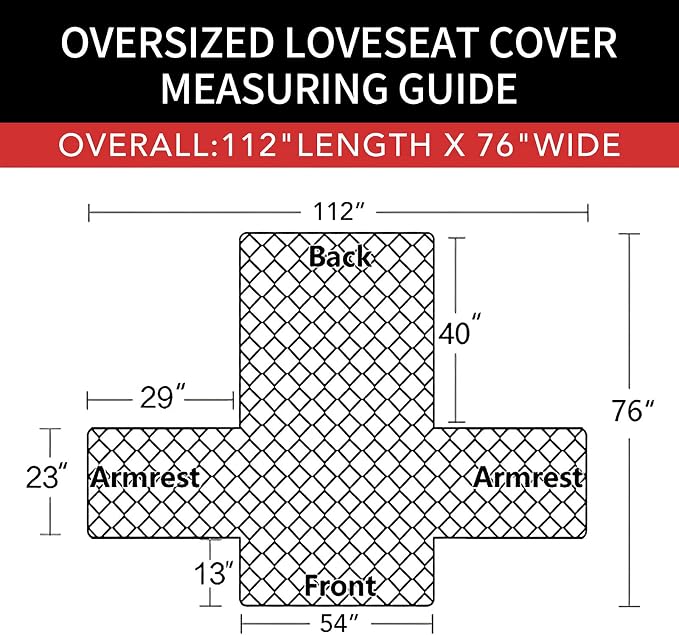 Easy-Going Reversible Couch Cover, 2 Cushion Sofa, Water Resistant Mat - Image 6