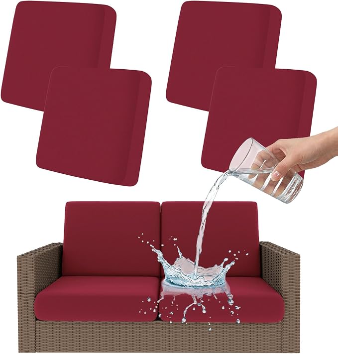 Smiry Waterproof Patio Cushion Covers, Stretch Outdoor Furniture Covers | Couch by Smiry