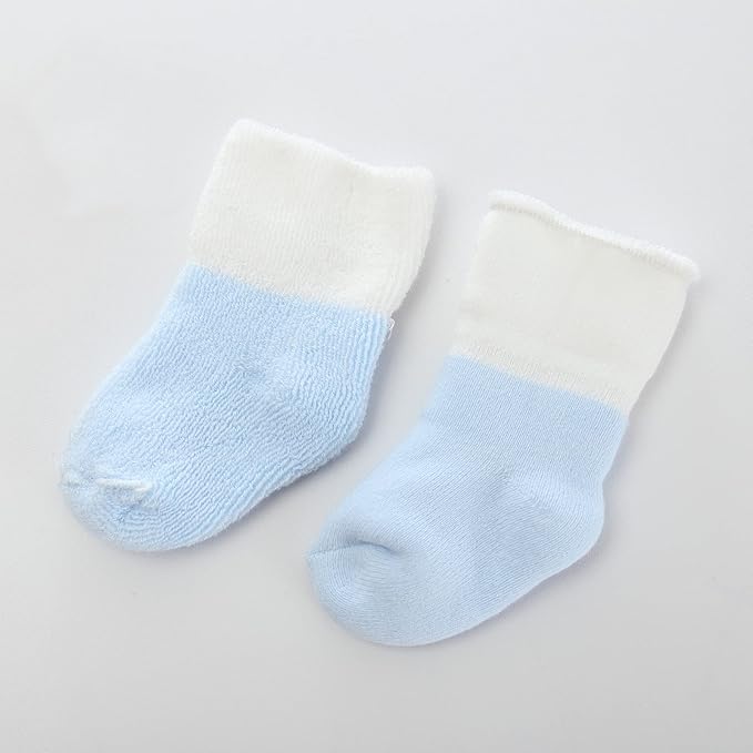 Unisex Baby Terry Socks 5-Pack for Baby boy and girl 0-12 Months Warm Cotton Socks
