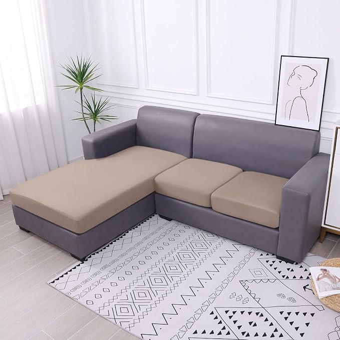 Waterproof Sectional Sofa Cushion Covers, L Shape Couch Slipcovers | L Shape - Image 7
