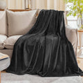 Dark Grey Fleece Plush Throw Blanket 60"x80"for Couch Fuzzy Cozy Flannel | by JIAHANNHA