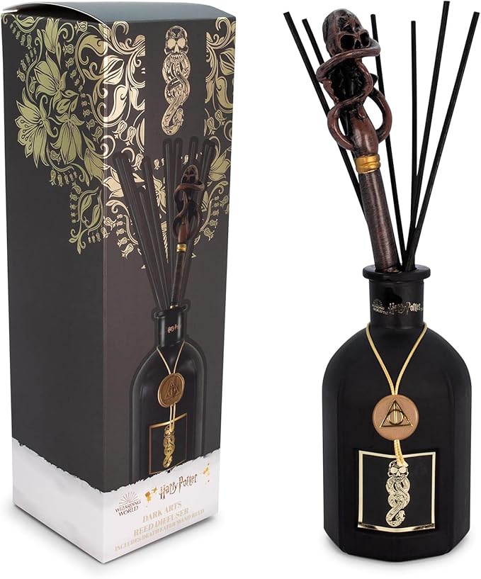 Harry Potter Death Eater Premium Reed Diffuser, Essential Oil Aroma with Unique Fragrance | Home Decor Housewarming Essentials | Wizarding World Hogwarts Gifts and Collectibles