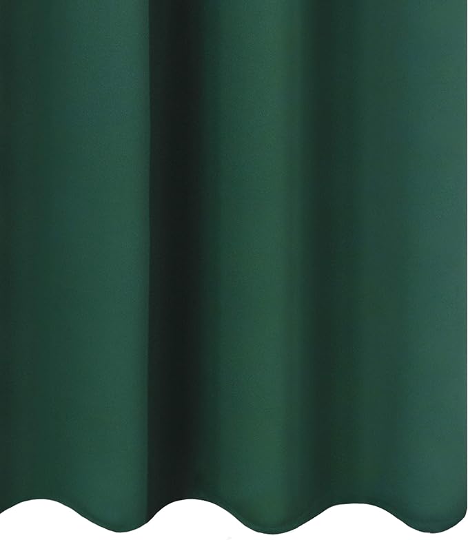 Dark Green Blackout Curtains/52 x 84 Inch Long/Set of 2 Curtain Panels/Thermal - Image 9