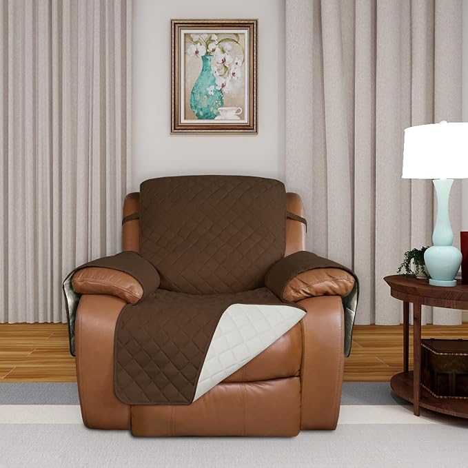 PureFit Reversible Recliner Chair Covers Couch Covers - Image 2