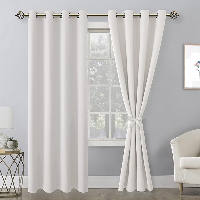 Blackout Curtains for Bedroom, 52 x 96 Inches Long, 2 Panels | Thermal - Image 2