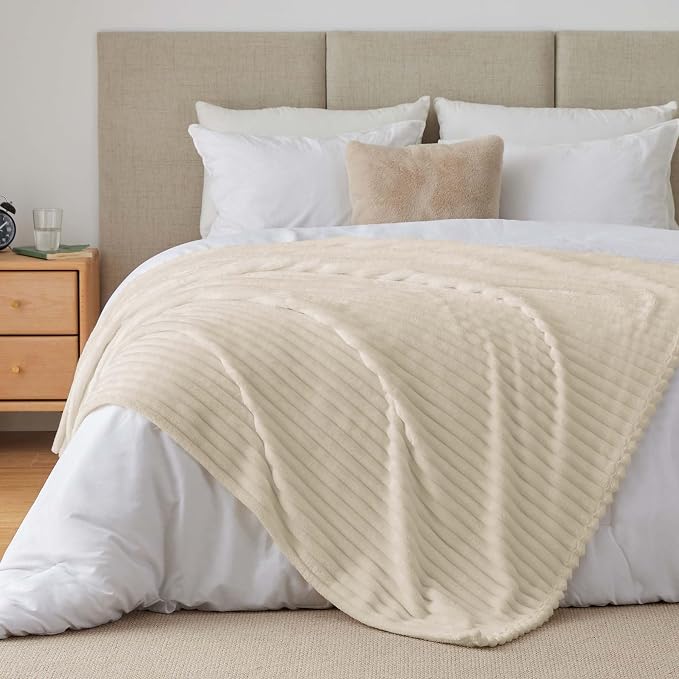 BEDELITE Ribbed Twin Blanket for Couch & Bed, Warm Yet Lightweight, Ribbed - Image 8