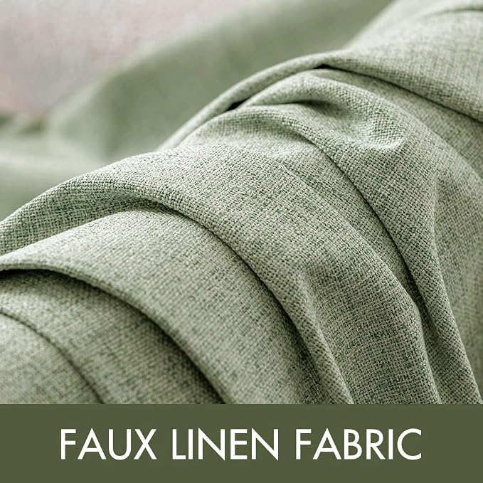 MIULEE 100% Blackout Linen Curtains - Image 5