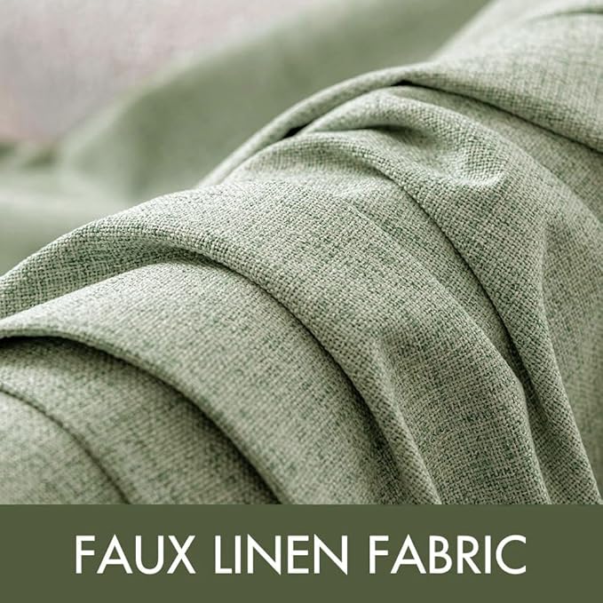 MIULEE 100% Blackout Linen Curtains - Image 5